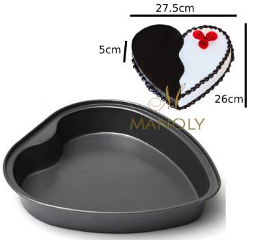 Non-Stick Heart Shape Cake Baking Tin | Love Cake Pan | 27.5cm
