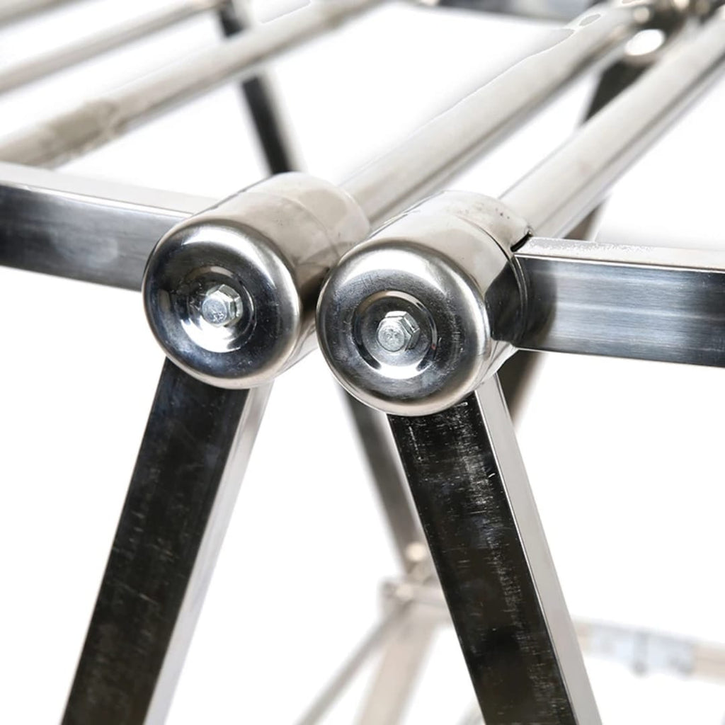 Stainless Steel Foldable Cloth Drying Rack – Anti-Rust & Portable