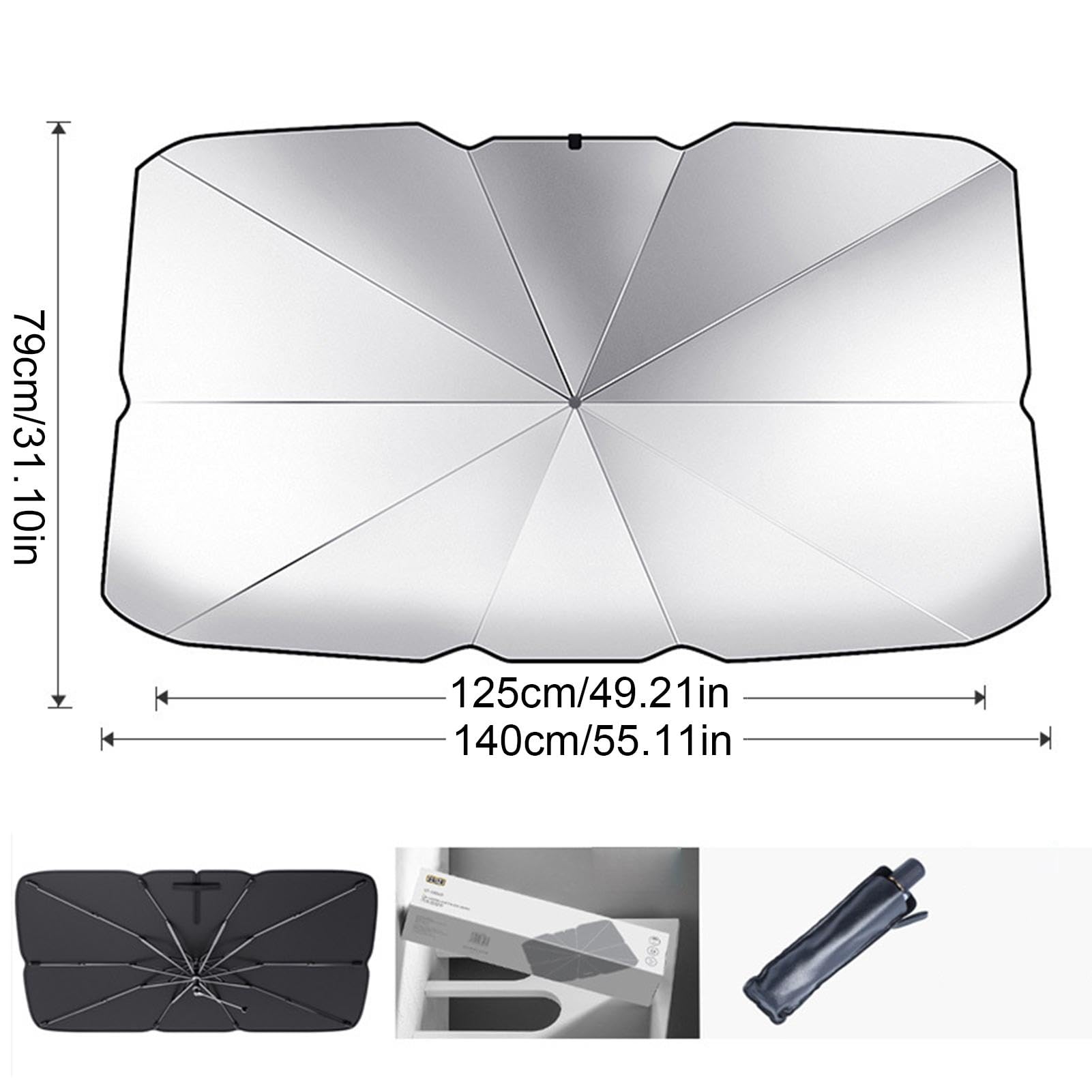 Foldable Car Windscreen Umbrella Sun Shade Cover | UV Protection Dashboard Sunvisor