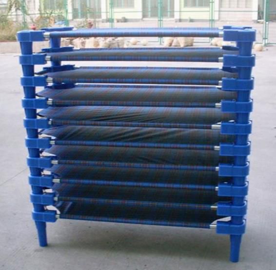 Stackable Kindergarten Nursery Lunch Break Bed – 150x58x26cm (Plaid)