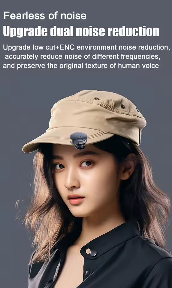 2.4G Wireless Lavalier Microphone – Dual Noise Reduction, Rechargeable, Magnetic Clip-On Mic