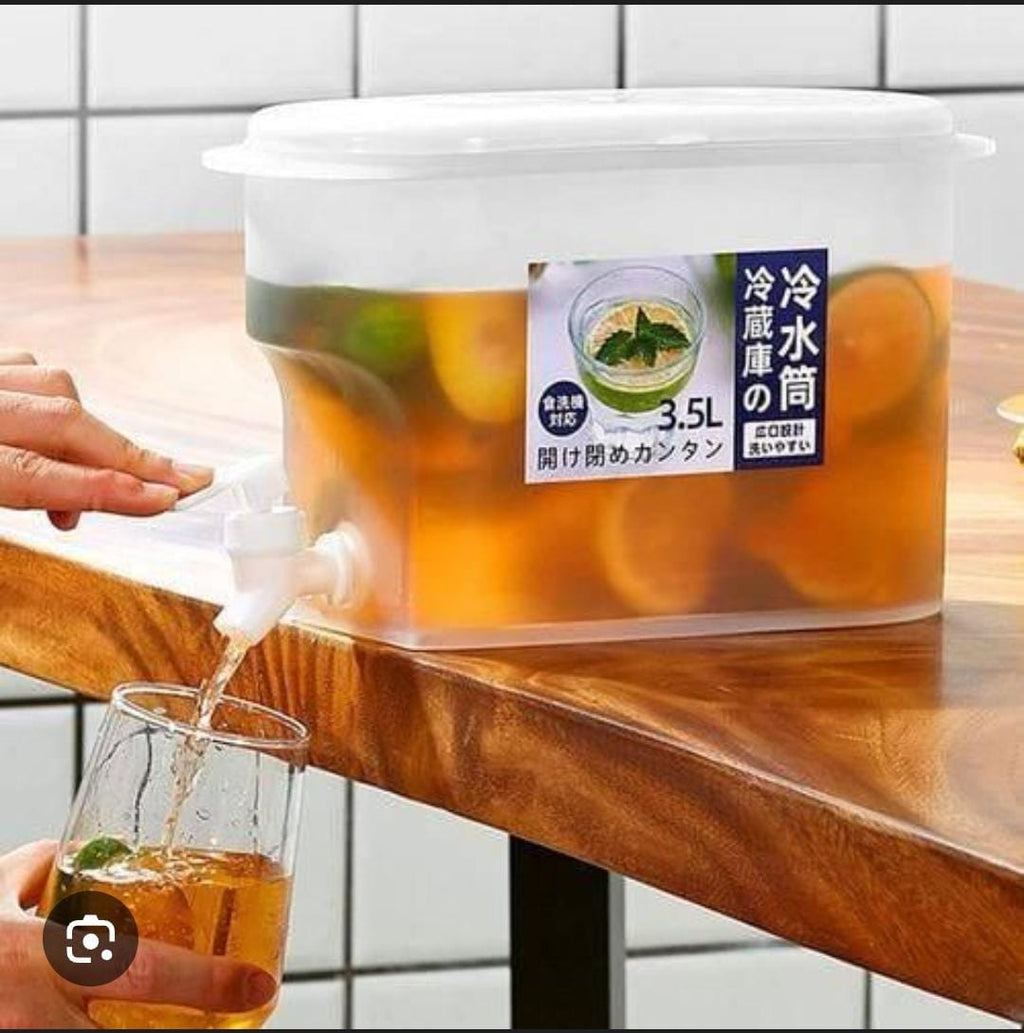 3.5L Refrigerator Cold Kettle & Tabletop Drink Dispenser with Tap