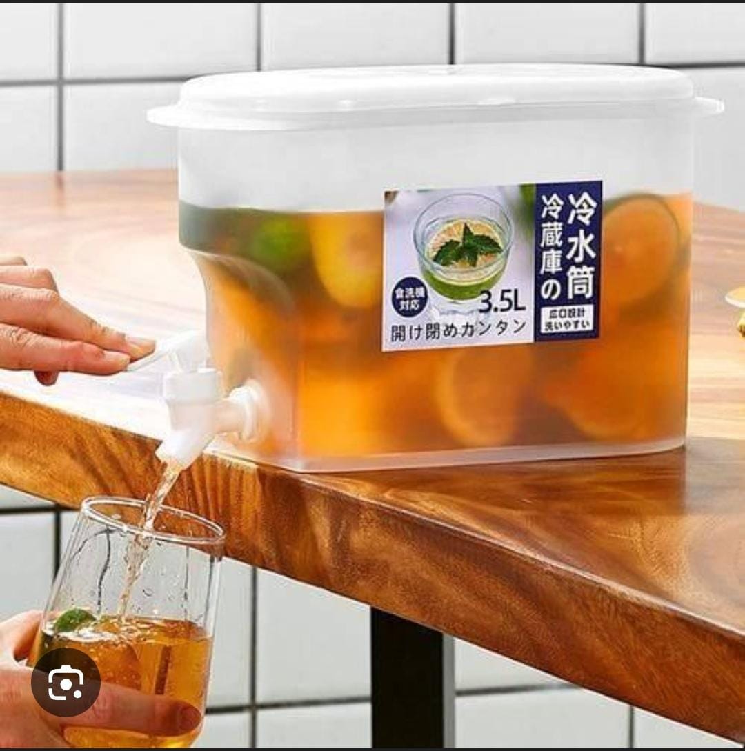 3.5L Refrigerator Cold Kettle & Tabletop Drink Dispenser with Tap