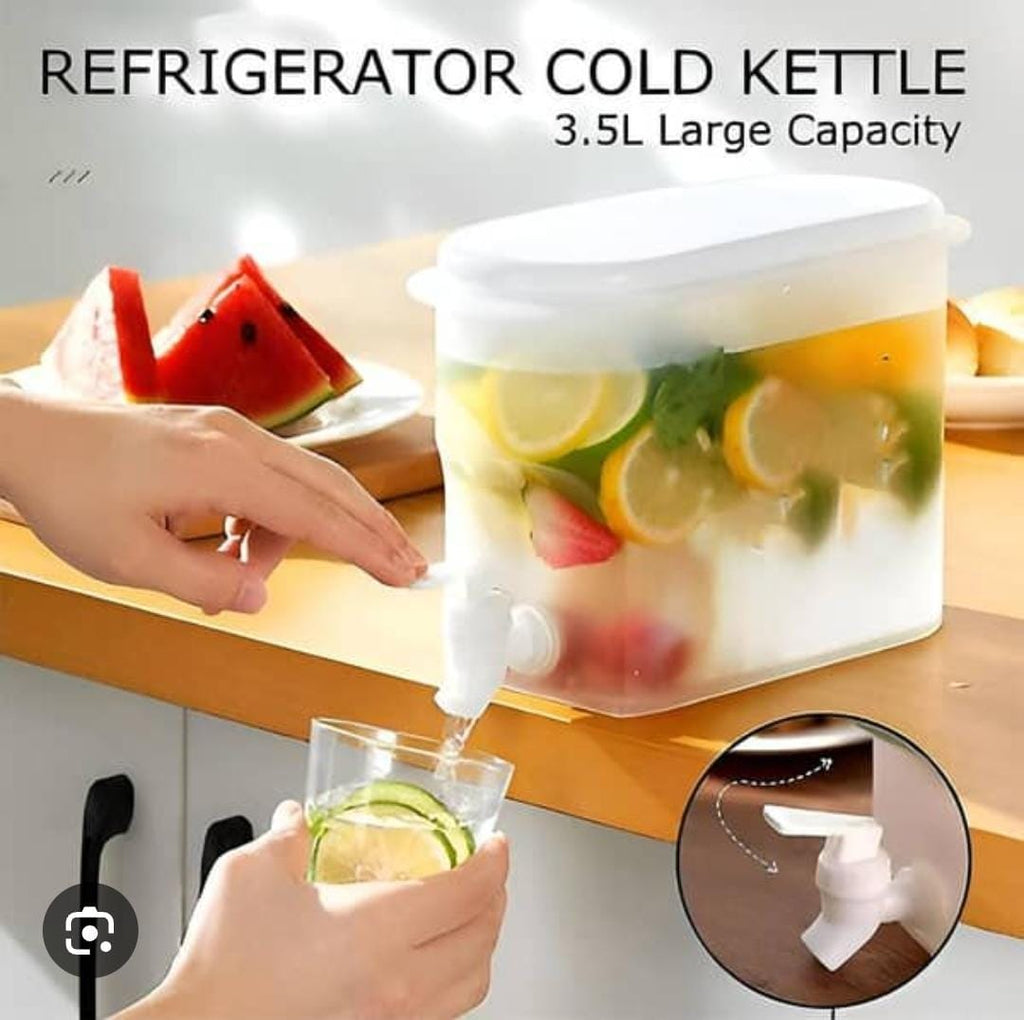 3.5L Refrigerator Cold Kettle & Tabletop Drink Dispenser with Tap