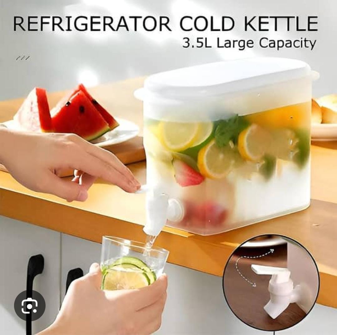 3.5L Refrigerator Cold Kettle & Tabletop Drink Dispenser with Tap