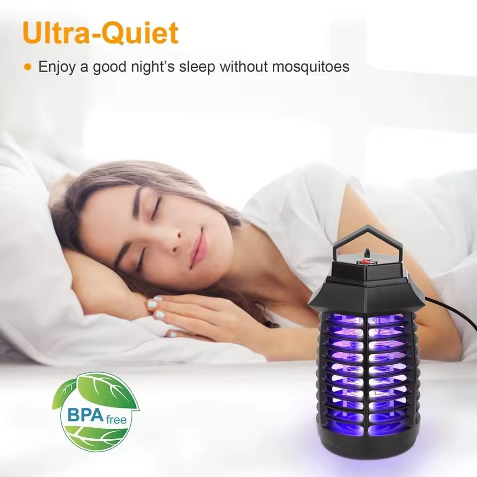 Electric LED UV Mosquito Killer Trap Lamp – Indoor & Camping Bug Zapper