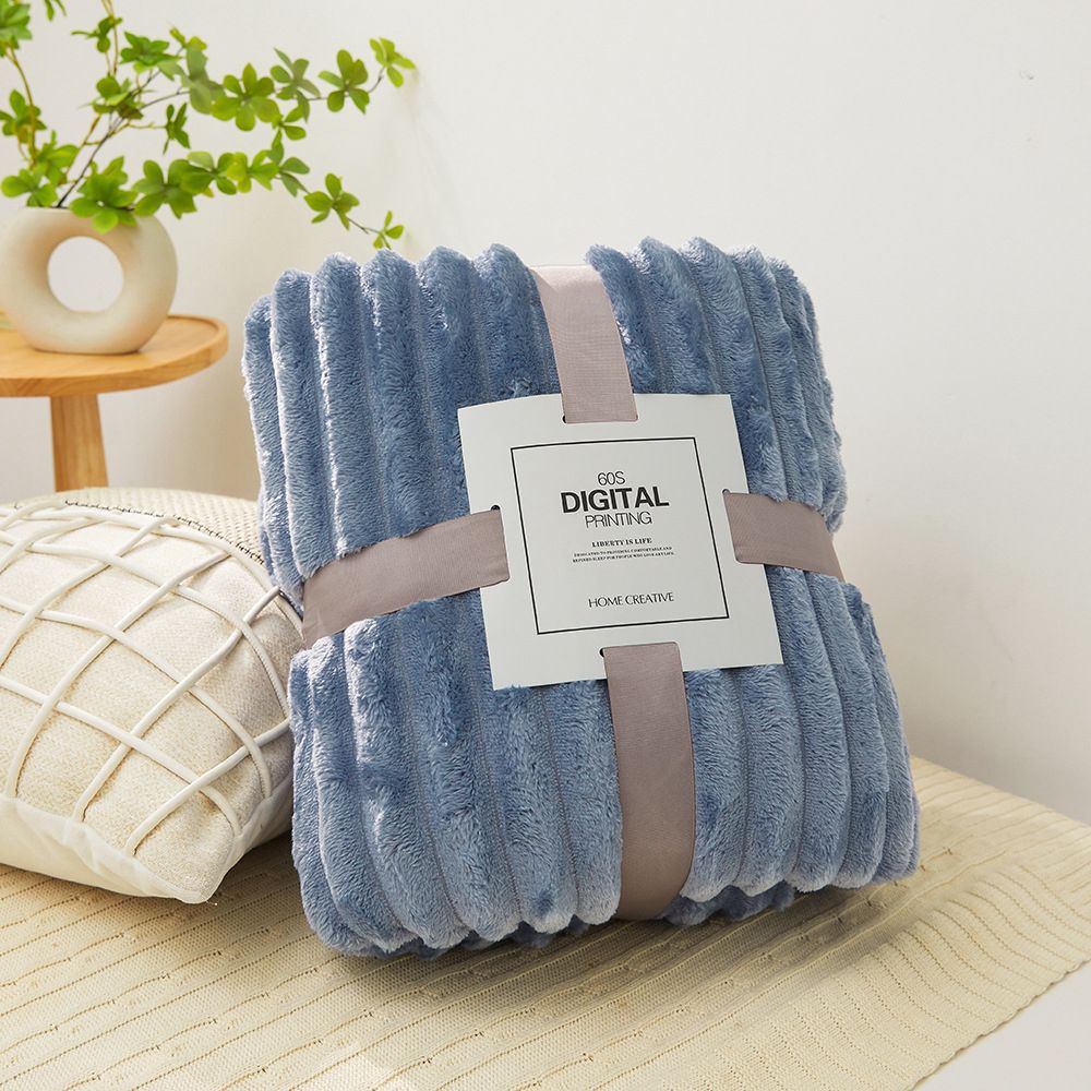 Fluffy Coral Velvet Flannel Plush Throw Blanket – 200x230cm (6 Colours)
