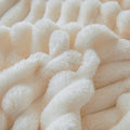 Fluffy Coral Velvet Flannel Plush Throw Blanket – 200x230cm