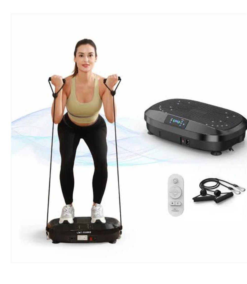 Electric Vibration Plate Body Slimmer | Bluetooth Music | Magnet Massage | 99 Levels | Remote Control