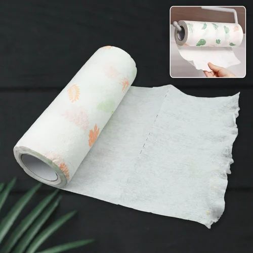 Reusable Absorbent Kitchen Towel Wiping Paper Roll | 40 Sheets | 8m Roll