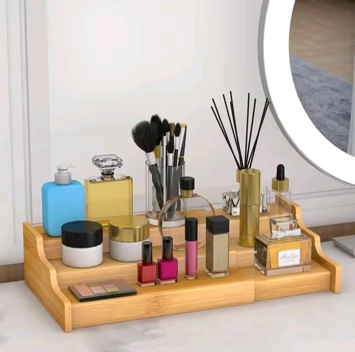 3-Tier Expandable Bamboo Spice & Storage Rack