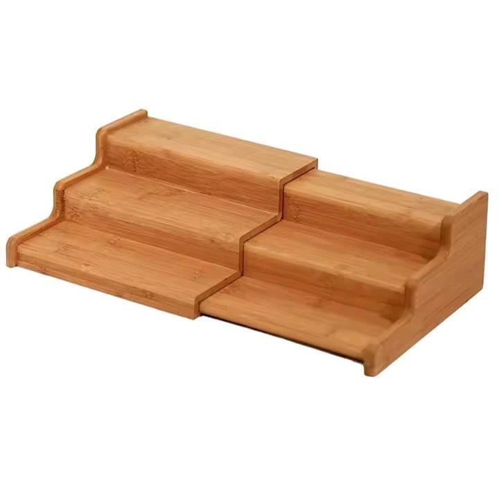 3-Tier Expandable Bamboo Spice & Storage Rack