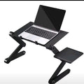 Adjustable Laptop Stand with Dual Cooling Fans & Mouse Pad Tray