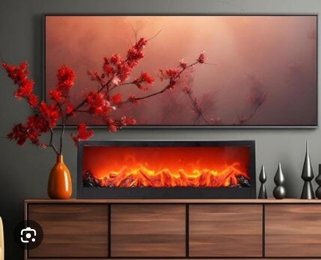 SP-26 Big Size Electric Fireplace Decorative Lantern Display – 60x10x20cm