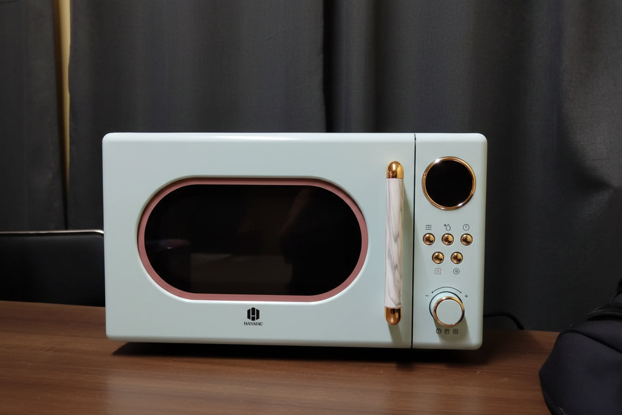 Hanmac  20L Digital Microwave Oven – 700W, 8 Auto Menus, 3-Year Warranty