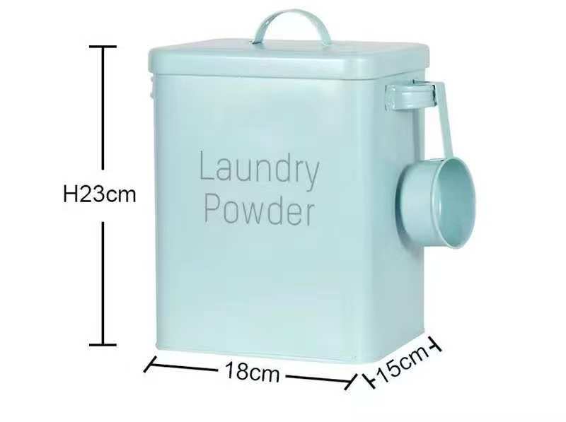 Laundry Powder Tin with Scoop - 3kg Capacity