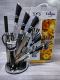 Unique Germany SKS 9-Piece Stainless Steel Knife Set with Acrylic Stand
