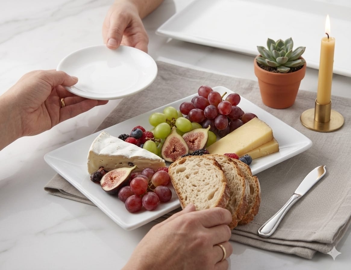 Ceramic Rectangle Shallow Platter
