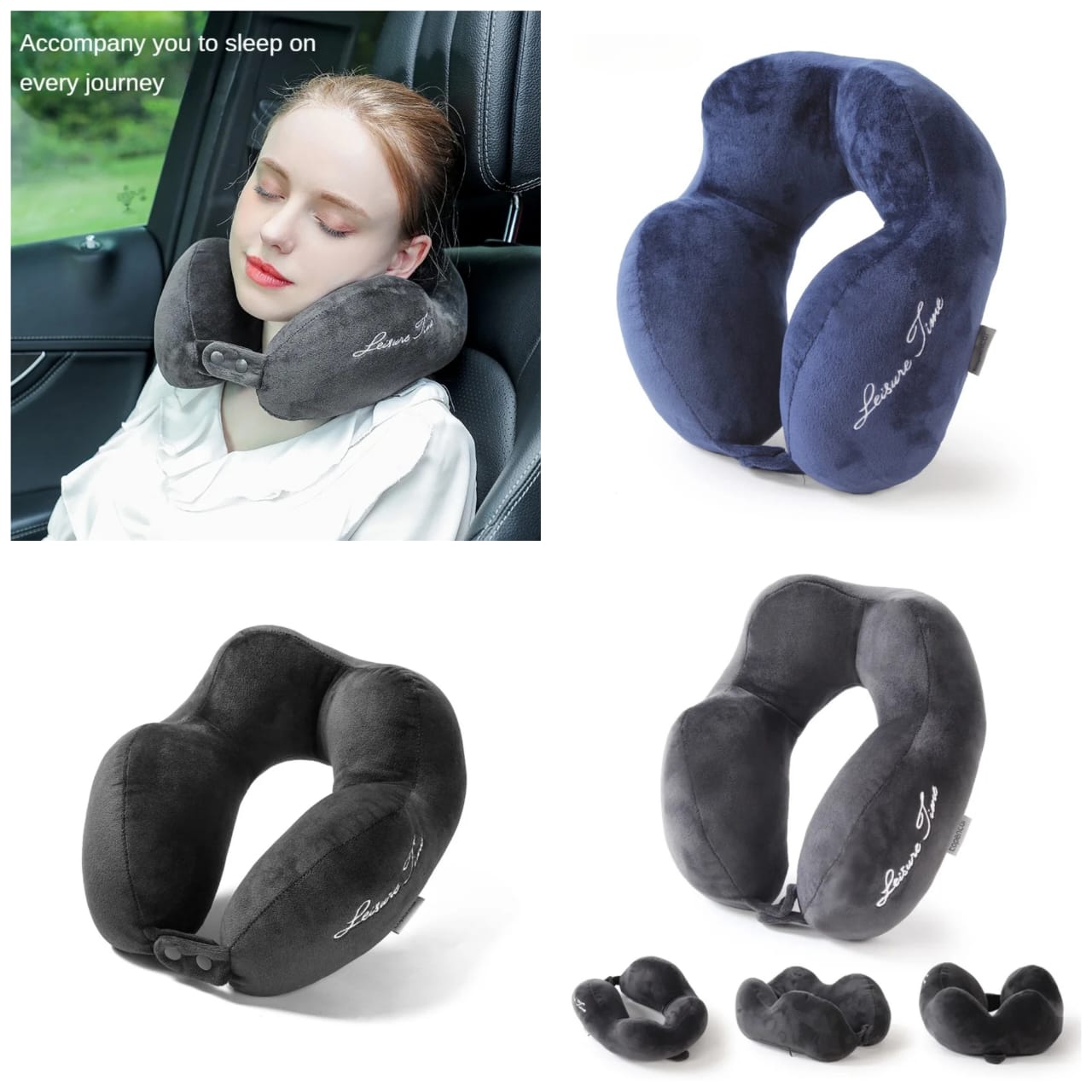 Travel Neck Pillow - U-Shape Soft Support