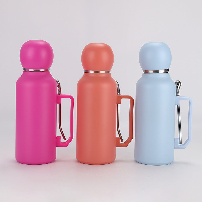 Flask With Cup and Spoon