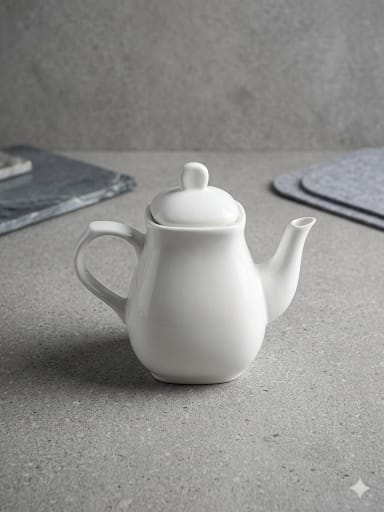 Ceramic White Kettle 300ml