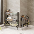 3-Tier Wall-Mounted Kitchen Storage Rack – Spice & Bottle Organiser (Grey)