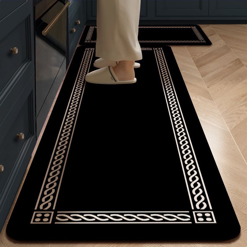 2-Piece Anti-Slip Rubber Bottom Kitchen Mat Set (40×60 + 40×120 cm)