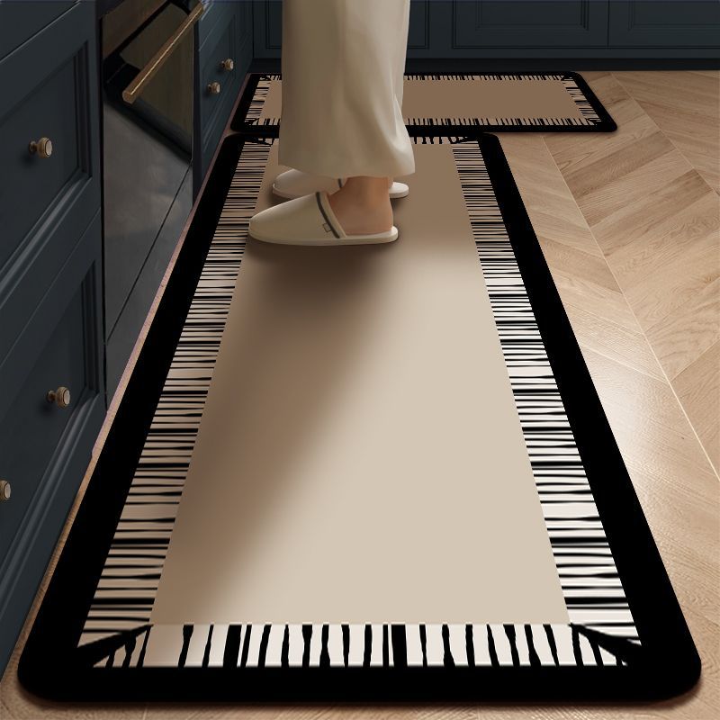 2-Piece Anti-Slip Rubber Bottom Kitchen Mat Set (40×60 + 40×120 cm)