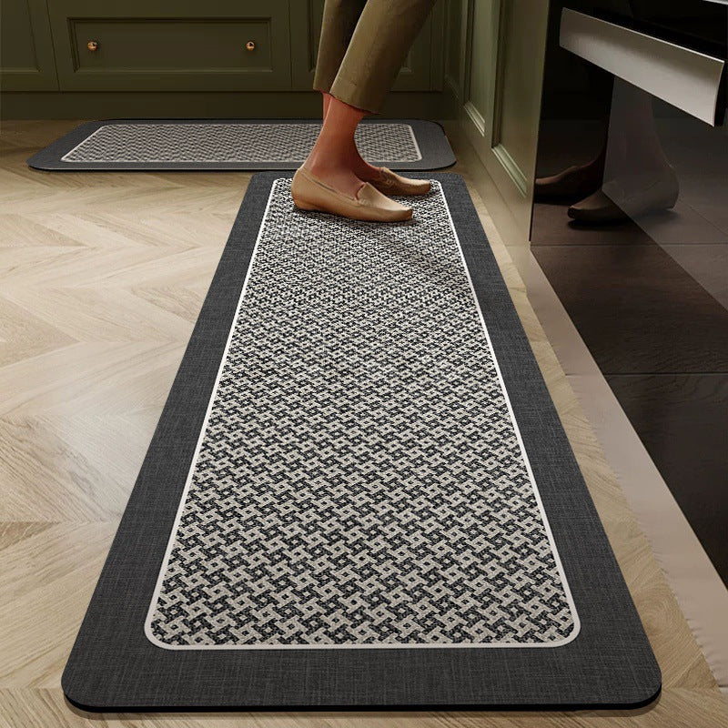 2-Piece Anti-Slip Rubber Bottom Kitchen Mat Set (40×60 + 40×120 cm)