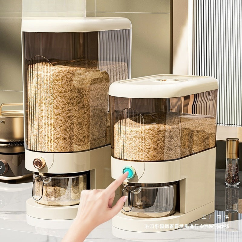 10kg Automatic Rice & Grain Dispenser with Moisture-Proof Sealed Bucket