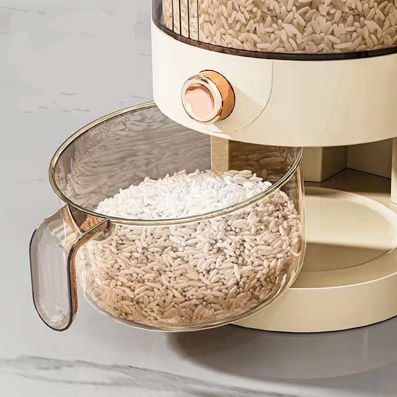 10kg Automatic Rice & Grain Dispenser with Moisture-Proof Sealed Bucket