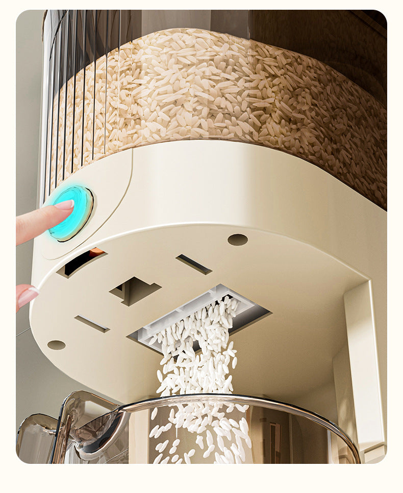 10kg Automatic Rice & Grain Dispenser with Moisture-Proof Sealed Bucket