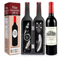 5PCS Bottle-Shaped Wine Accessories Gift Set | Corkscrew, Stopper, Pourer, Foil Cutter & Drip Ring