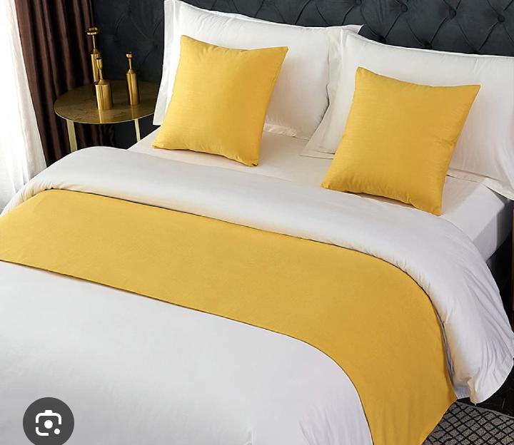 Luxury Bed Runner Set – 1 Bed Runner & 2 Cushion Covers | Multiple Colours & Designs