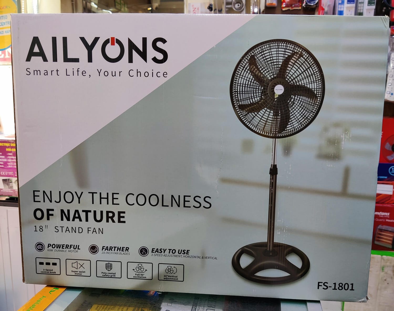 Ailyons 18-Inch Standing Fan FS-1801