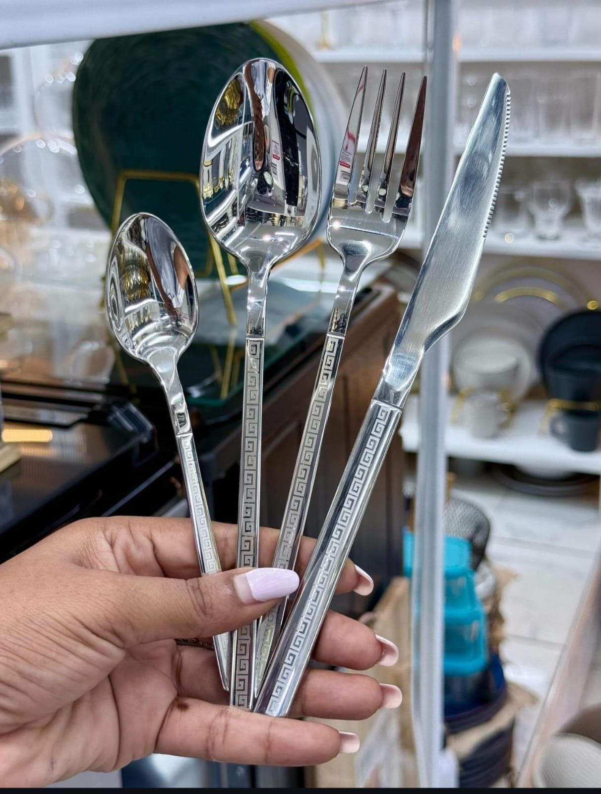 Hammered Cutlery Stainless Steel Flatware Set