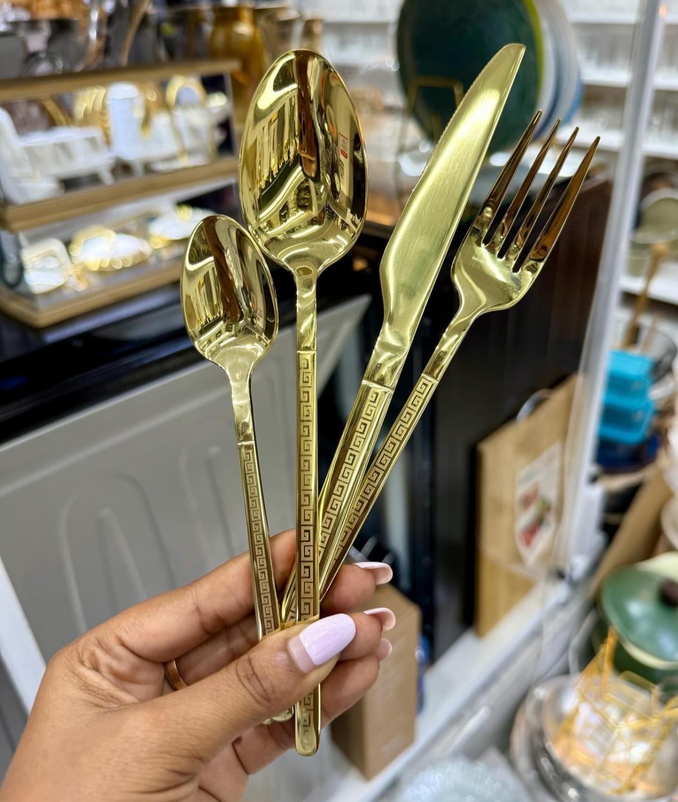 Hammered Cutlery Stainless Steel Flatware Set