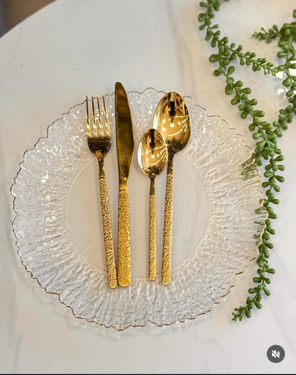 Hammered Cutlery Stainless Steel Flatware Set – Textured Handle