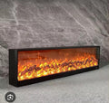 100cm LED Fireplace Display – Black