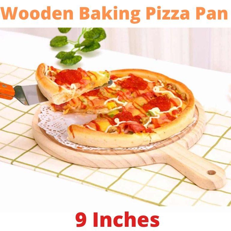 Bamboo Pizza Board Plate with Handle