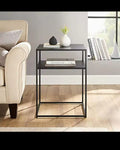 2-Layer Metallic Side Table | Bedside & Desk Side Table