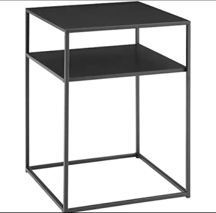 2-Layer Metallic Side Table | Bedside & Desk Side Table