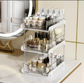 3-Layer Multifunctional Storage Rack with Clear Acrylic Trays