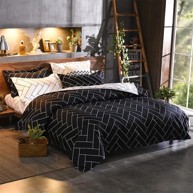 Luxury Nordic Style Cotton Microfiber Duvet Cover Set – 6-Piece | Size 6×6 / 6×7