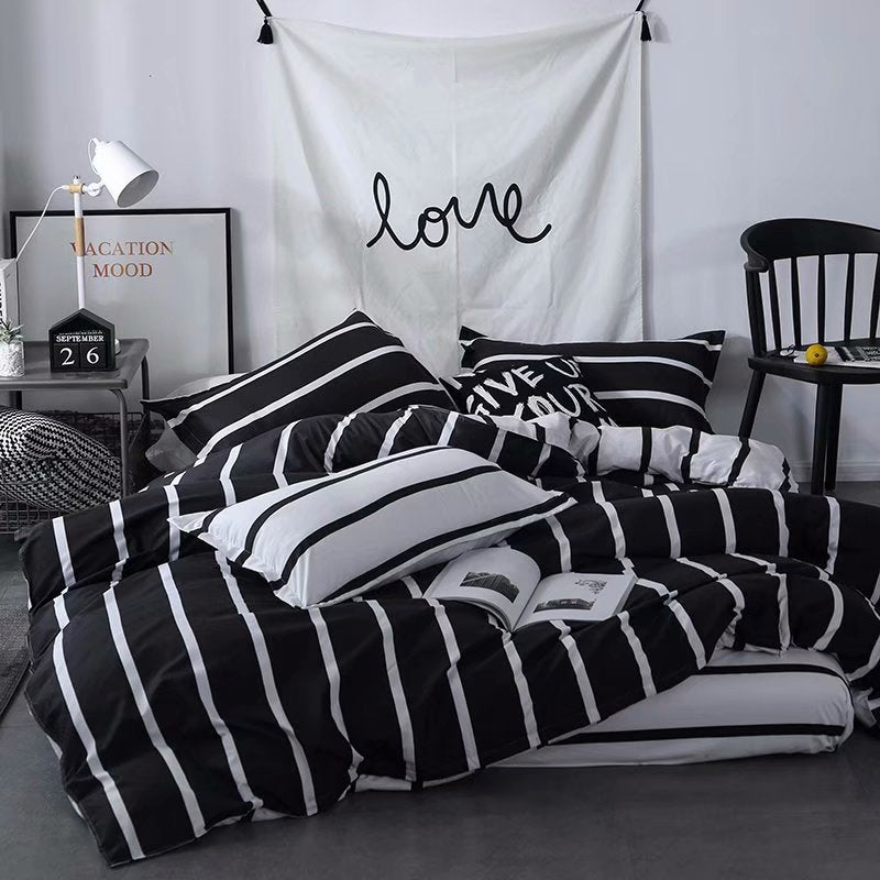 Luxury Nordic Style Cotton Microfiber Duvet Cover Set – 6-Piece | Size 6×6 / 6×7