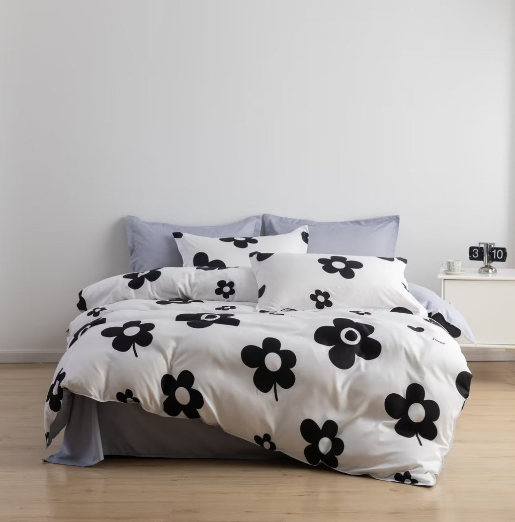 Luxury Nordic Style Cotton Microfiber Duvet Cover Set – 6-Piece | Size 6×6 / 6×7