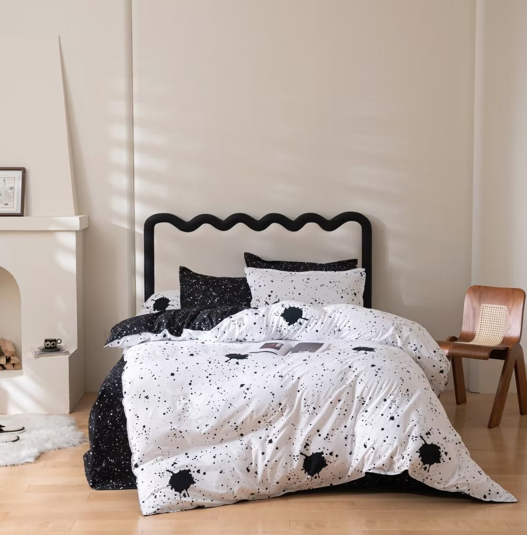 Luxury Nordic Style Cotton Microfiber Duvet Cover Set – 6-Piece | Size 6×6 / 6×7