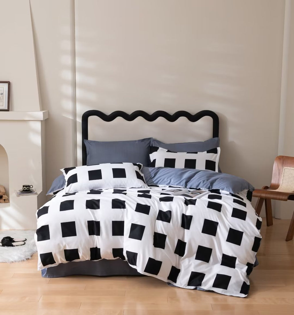 Luxury Nordic Style Cotton Microfiber Duvet Cover Set – 6-Piece | Size 6×6 / 6×7