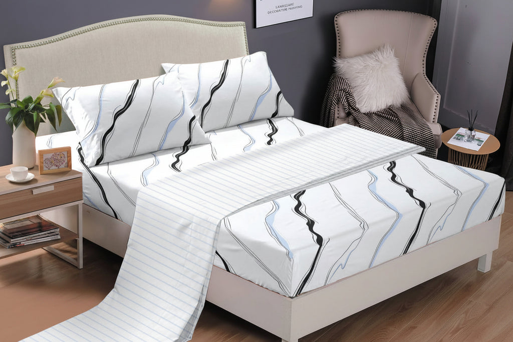Jimmy Home Textile 6-Piece Printed Cotton Bedsheet Set – Size 6×7 | Multiple Designs