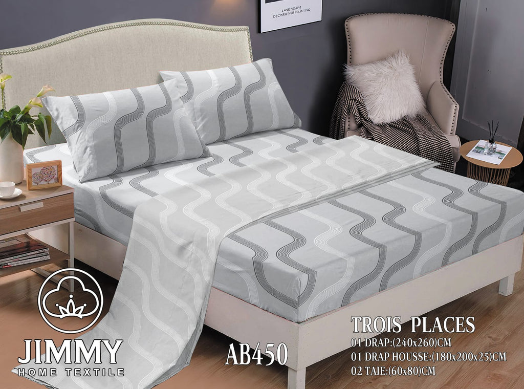 Jimmy Home Textile 6-Piece Printed Cotton Bedsheet Set – Size 6×7 | Multiple Designs